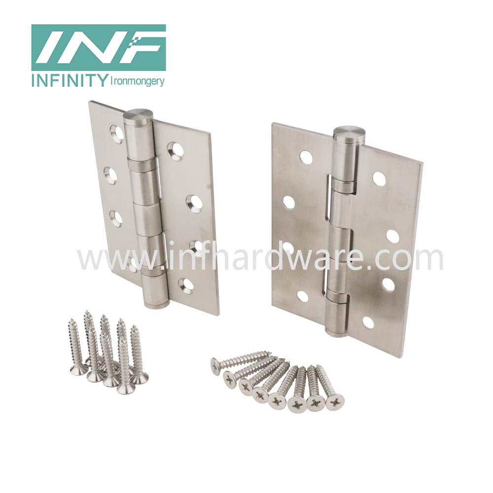 Hardware Accessory 304 Stainless Steel Corner Spring Door Hinge Flush Hinge for Wooden Door