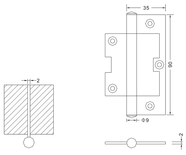 stainless steel door hinges