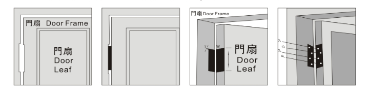 wooden door hinges