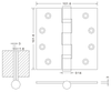 4×4×3-4BB Stainless Steel Wooden Door Hinges Hardware Manufacturer