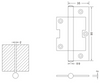 100×35×2 Top Quality Satin Swing Hinge Stainless Steel Wooden Door Hinges Hardware Manufacturer 