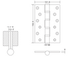 6×4×4-4bb Stainless Steel Heavy Duty Door Hinges For Wooden